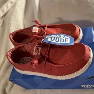 Hey Dude Wendy stretch Canvas in washed red